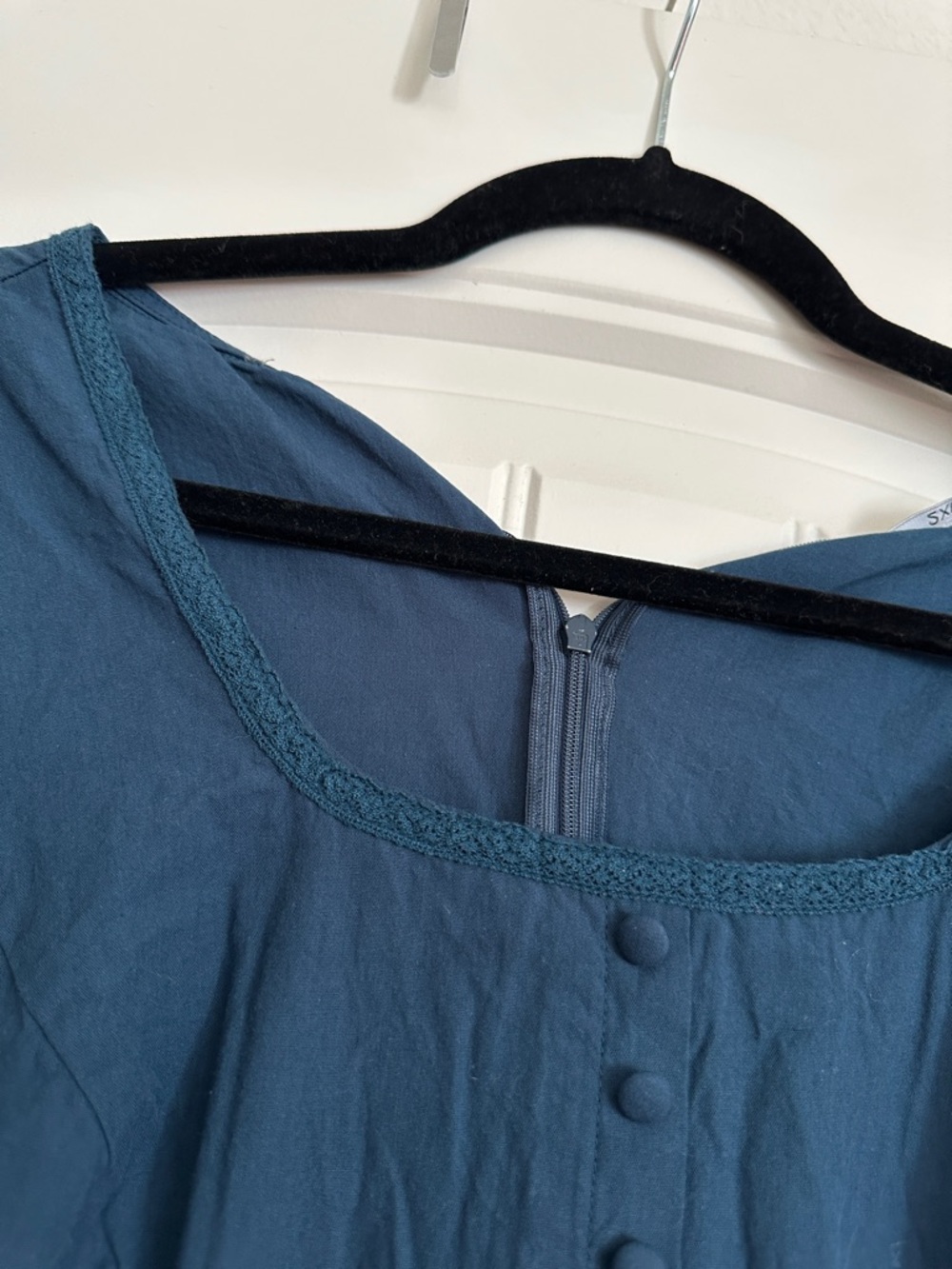 Scarlet darkness Blue Long-Sleeve Midi Dress size 2XL - Picture 5 of 7